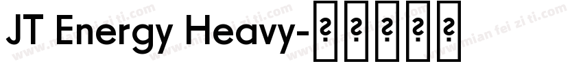 JT Energy Heavy字体转换